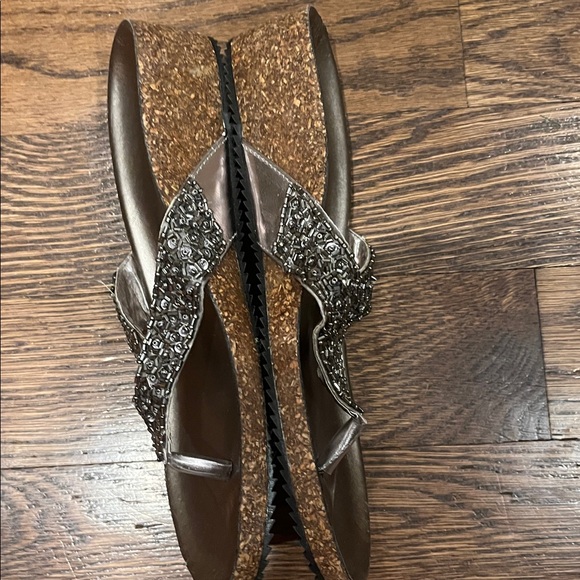 Mila Paoli 7 new Embellished Silver Sandals - Picture 2 of 2